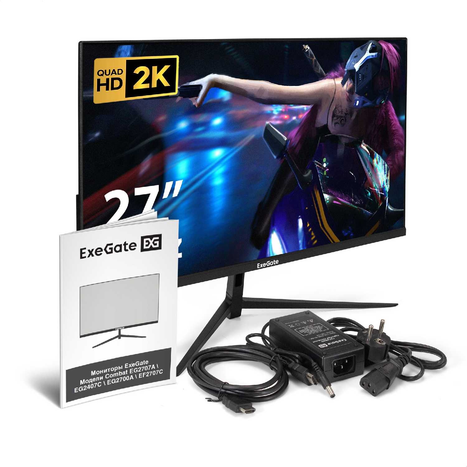 Монитор ExeGate Combat EG2700A (IPS LED, 2K, 165 Гц) фотография 4