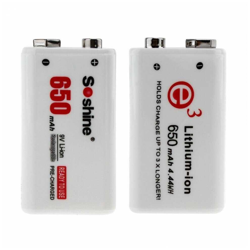 Аккумулятор Soshine Крона Li-ion (680) фотография 2