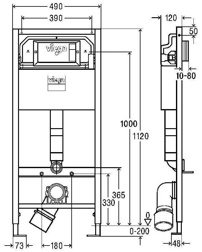 Рамная инсталляция Viega Prevista Dry (771 973) фотография 4