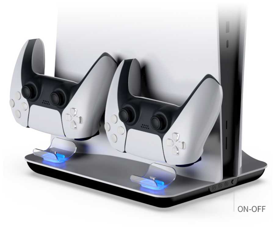 Аксессуары для PlayStation 5 DOBE Многофункциональный стенд для PS5 с охлаждением и док-станцией [TP5-05102]