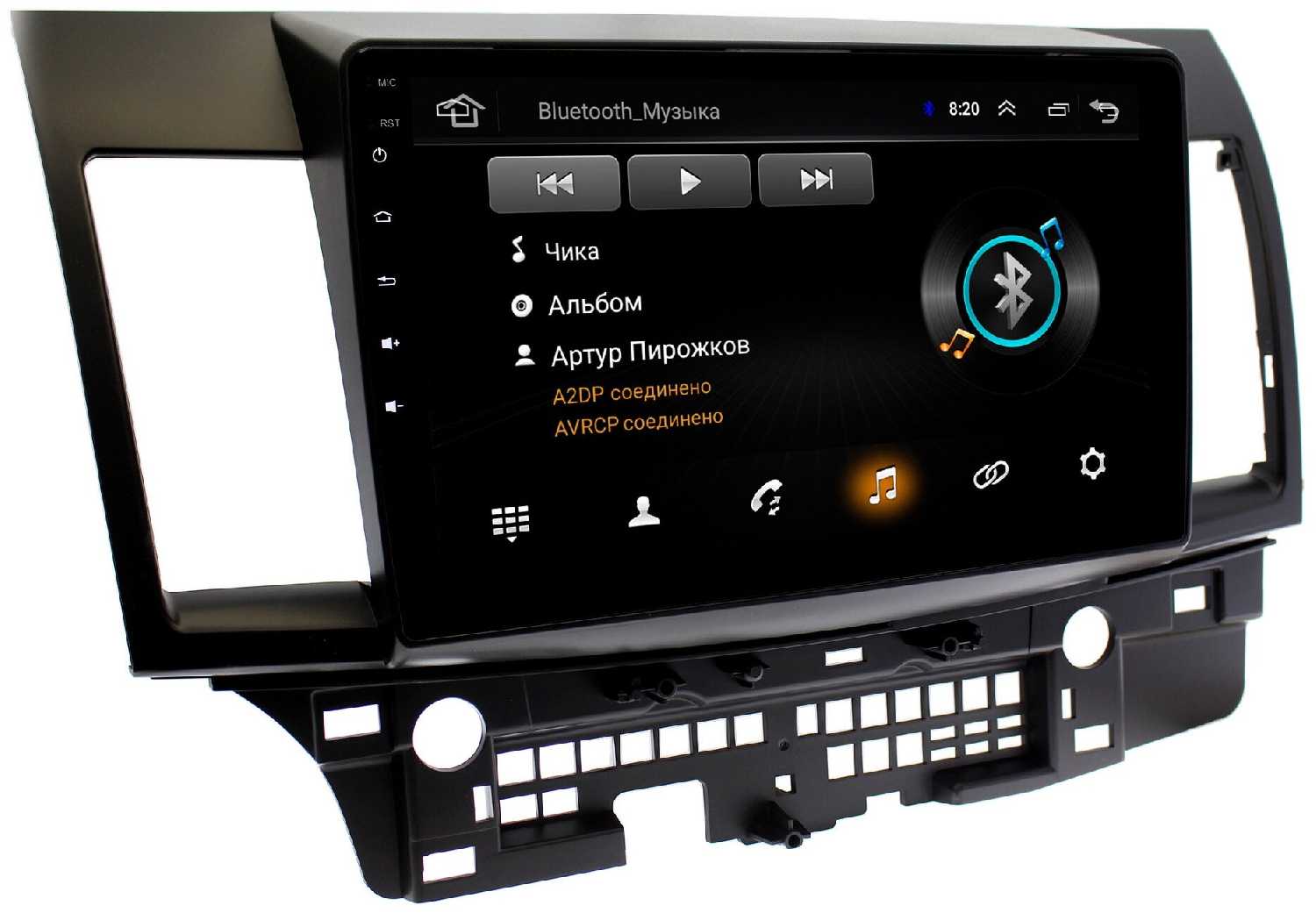 Штатная магнитола Wide Media Mitsubishi Lancer X 2007+ [Android 8, WiFi, 1/16GB, 4 ядра] фотография 2