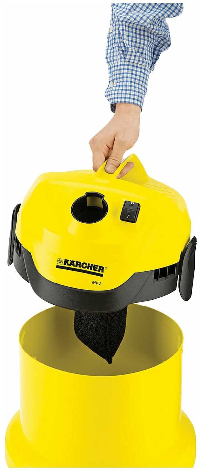 Пылесос промышленный KARCHER WD 2 (1000 Вт) фотография 15
