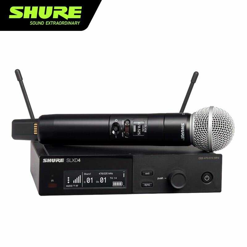 Профессиональный беспроводной динамический микрофон Shure SLXD24-BETA58A (1 перетащите 1) фотография 12