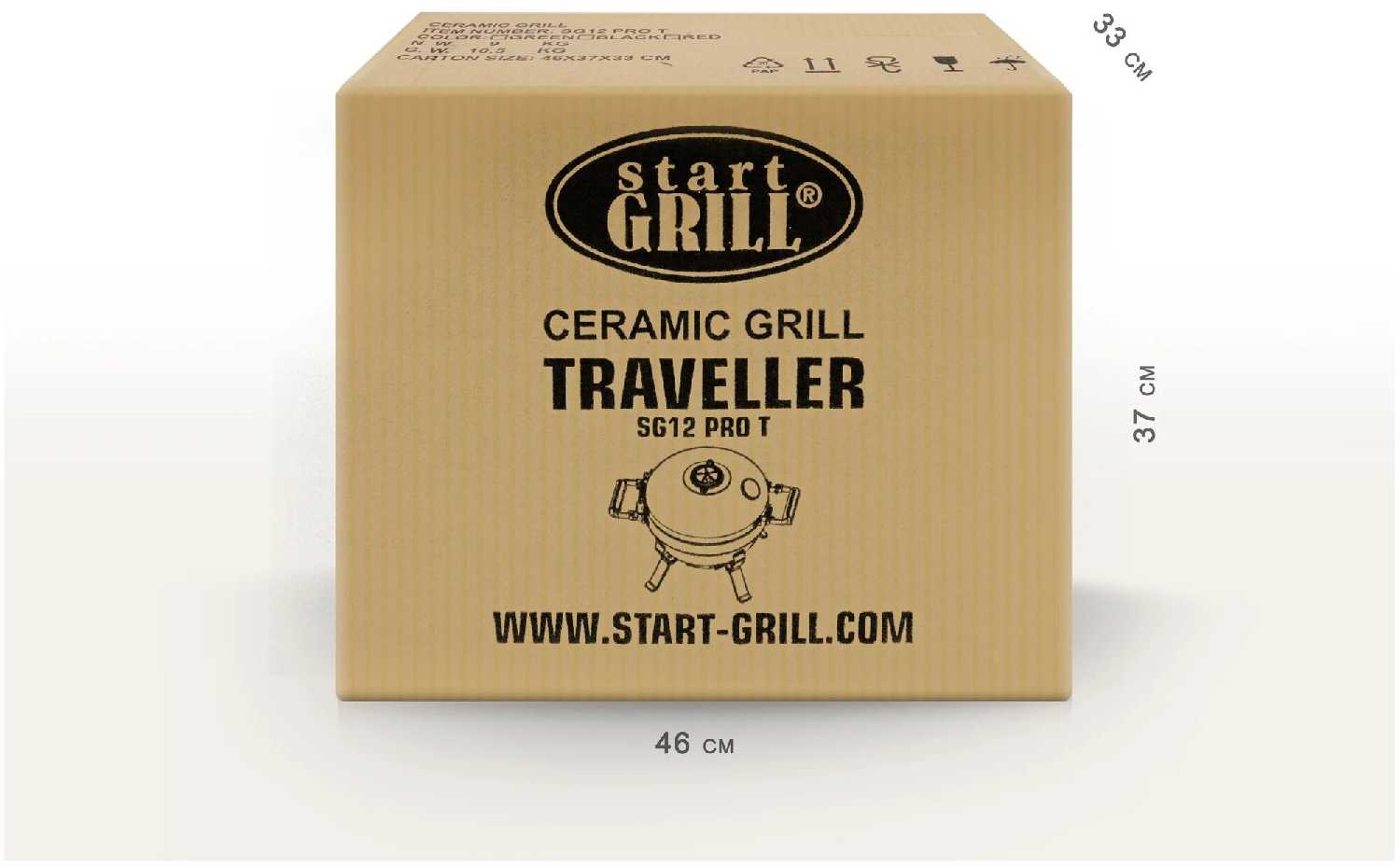 Керамический гриль Traveller SG12 Pro T (30,5 см) фотография 18