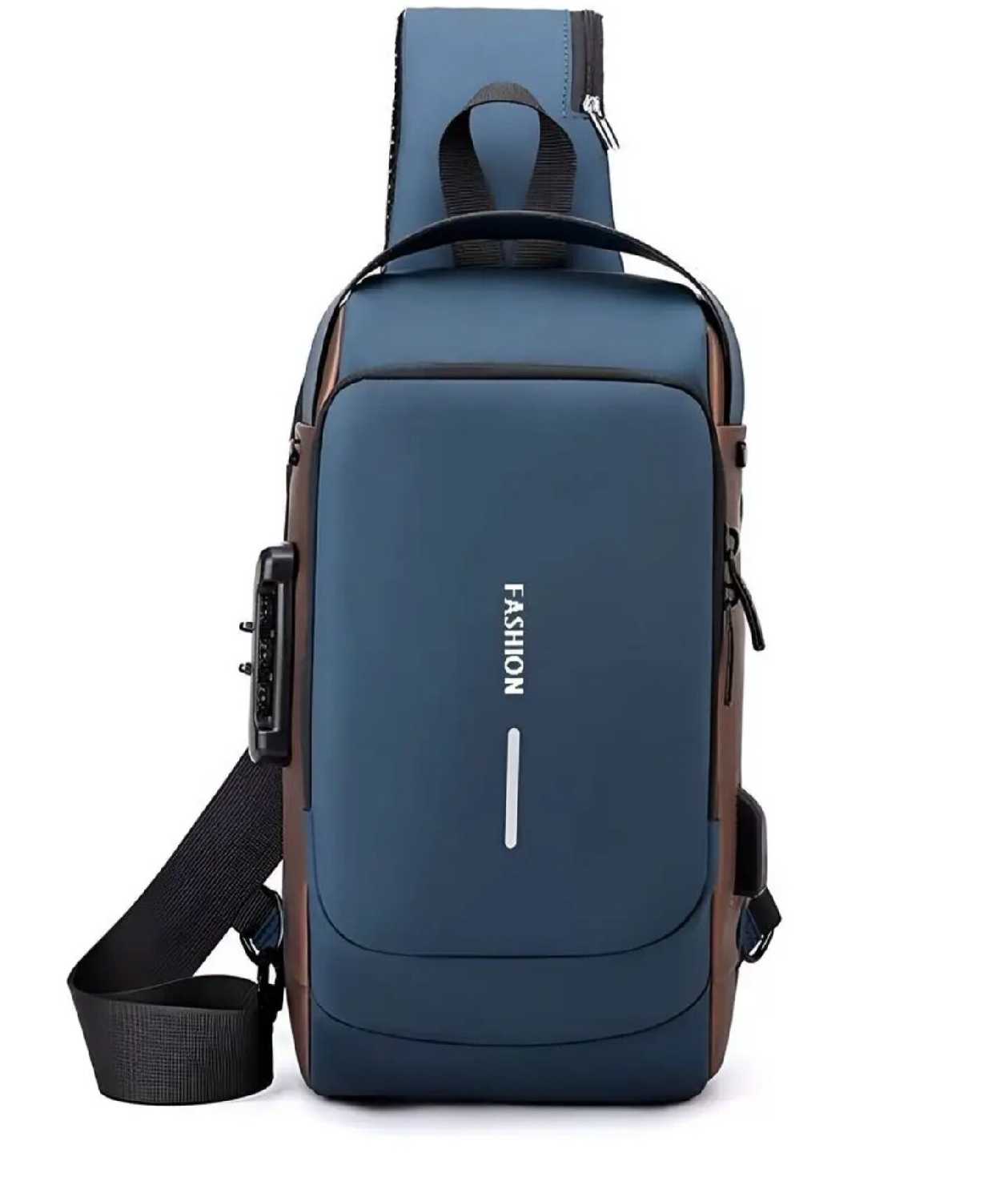 Дорожная сумка рюкзак противоугонный через плечо с кодовым замком фотография 7