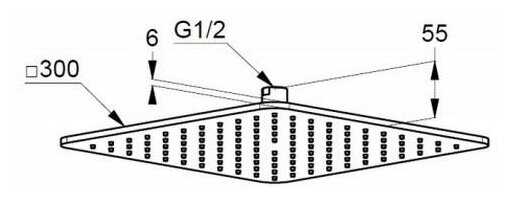 Лейка KLUDI A-Qa (6453091-00) фотография 3