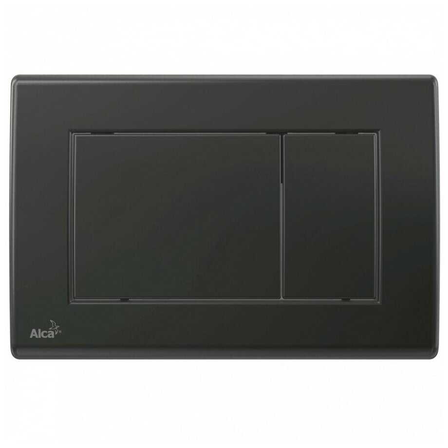 AlcaPlast M278 Кнопка смыва, черная матовая фотография 13