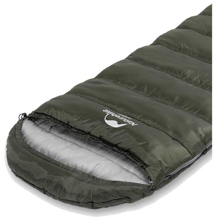 Спальный мешок Naturehike New Envelope Cotton Sleeping Bag With Hood U150 Зеленый фотография 2