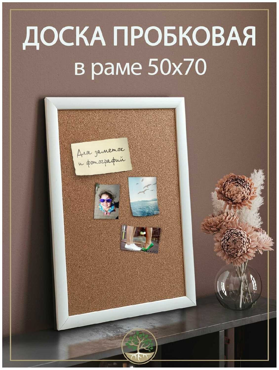 Доска пробковая Доска пробковая для записей (30х40 см) фотография 16
