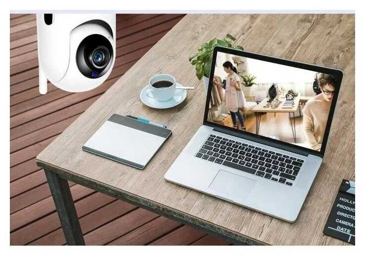 Беспроводная IP Wi-Fi видеокамера Домашняя камера 360 фотография 2