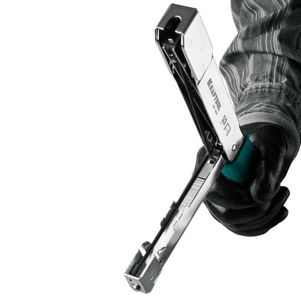 Высокоскоростной стальной cкобозабиватель HAMMER TACKER KRAFTOOL Скобозабиватель (3153) фотография 18