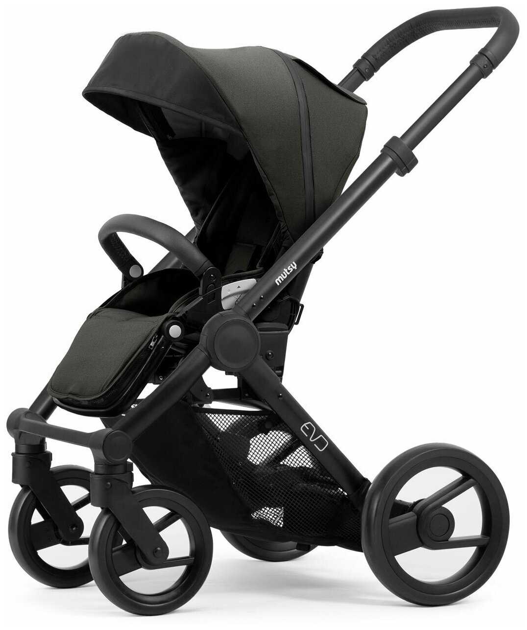 Коляска 2в1 Mutsy Evo Bold Shadow на шасси Grey grip black фотография 2
