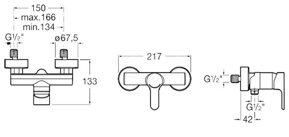 Смеситель для душа Roca L20 5A2109C00, рычажный фотография 2