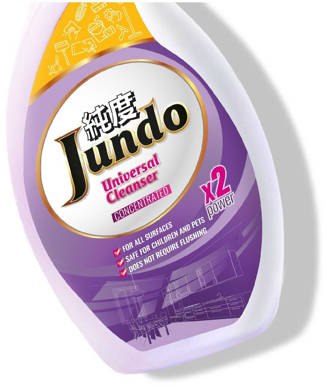 Jundo Универсальный концентрированный гель для мытья пола с ионами серебра и коллагеном фотография 3