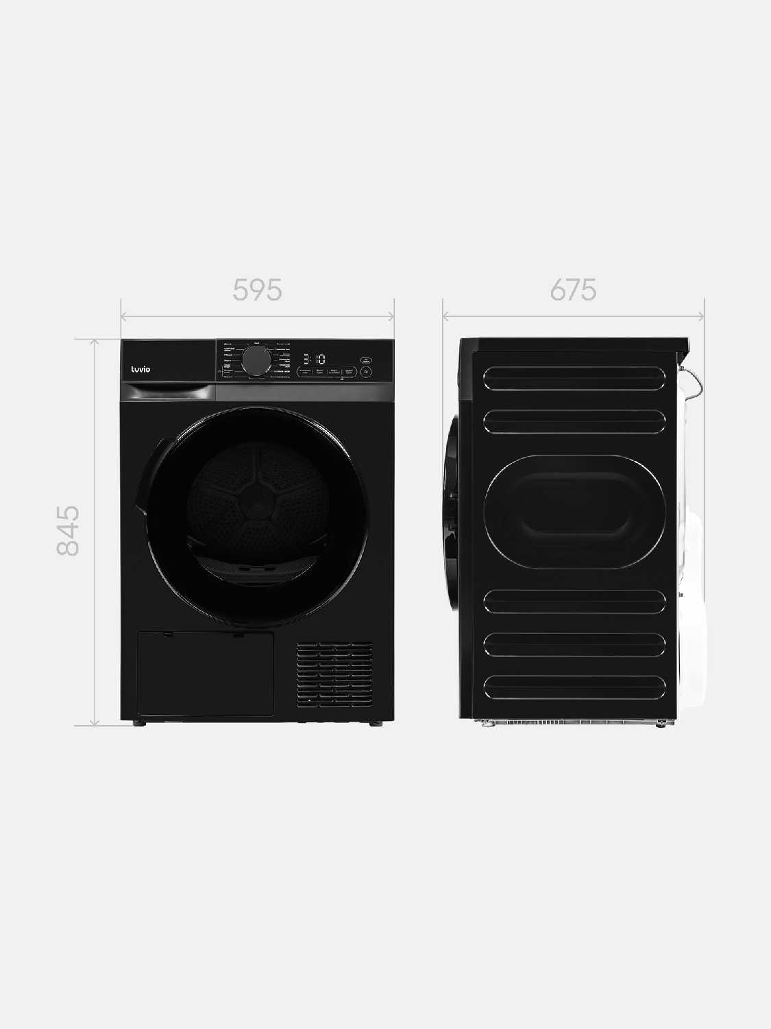 Сушильная машина Tuvio TFF18HD31 [10 кг, ультрафиолет, 15 программ] фотография 8