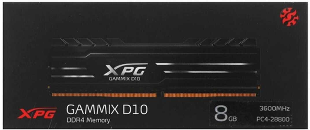 Оперативная память XPG Gammix D10 8 ГБ DDR4 DIMM CL18 (AX4U36008G18I-SB10) фотография 7