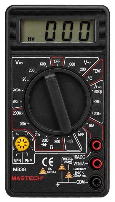 Мультиметр цифровой Mastech M838 фотография 1