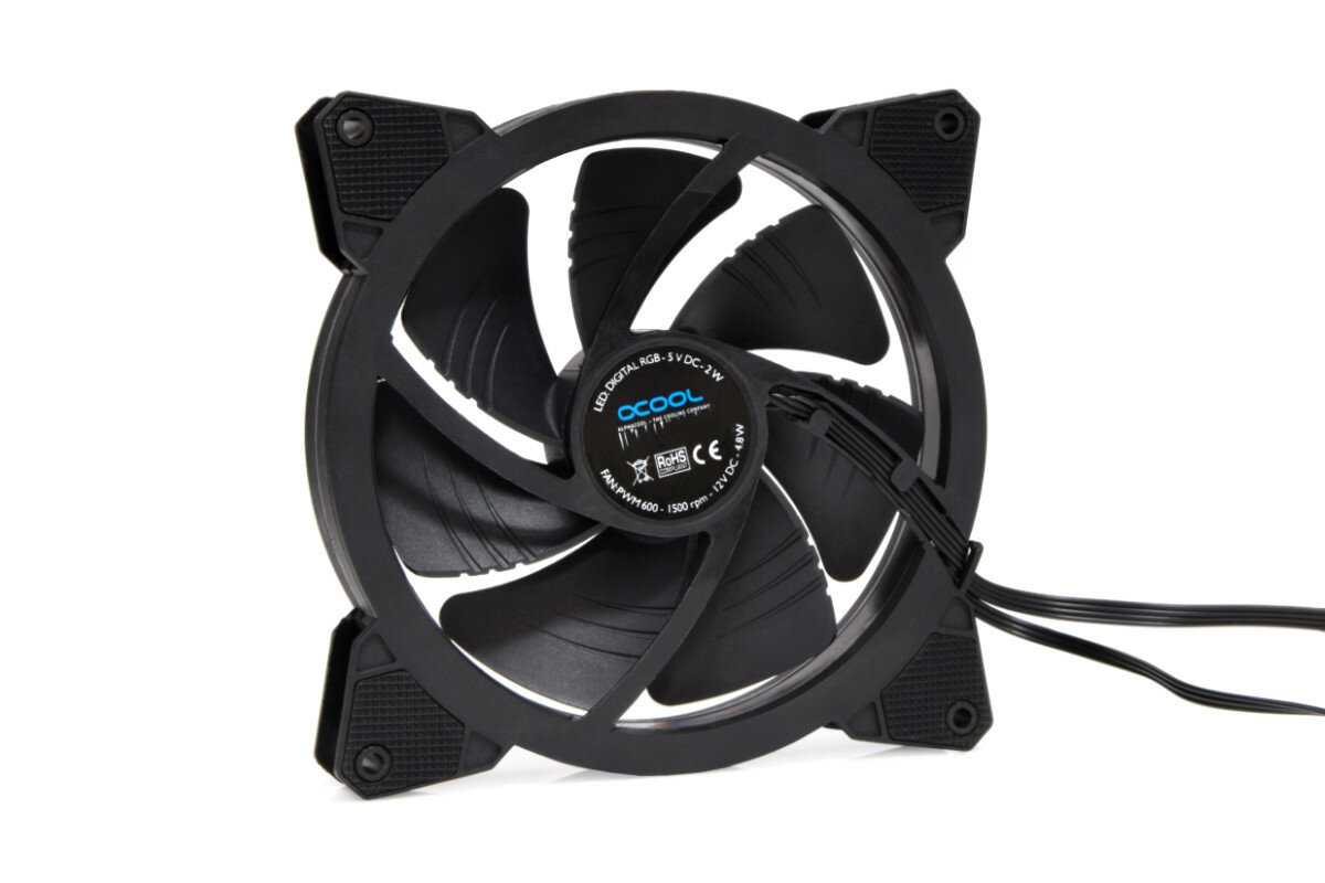 Вентилятор корпусной Alphacool Eiszyklon Aurora LUX PRO Digital RGB (140 мм) фотография 7