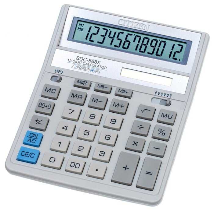 Калькулятор бухгалтерский CITIZEN SDC-888X фотография 7