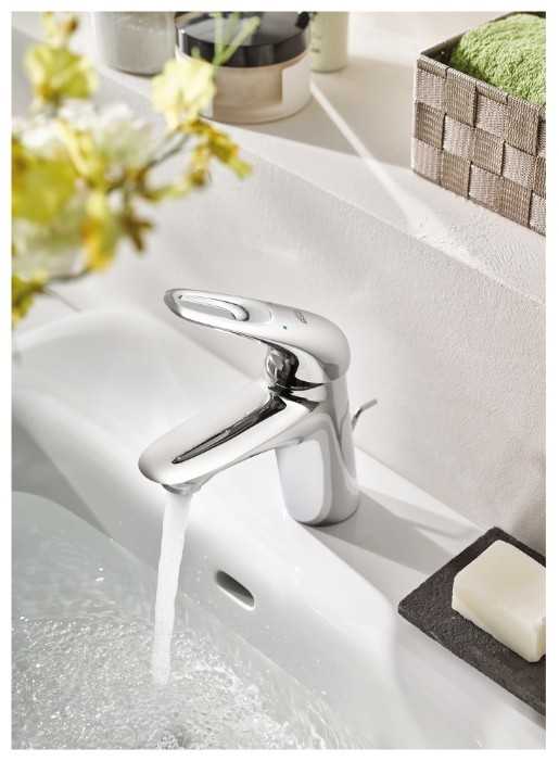 Смеситель для раковины (умывальника) Grohe Eurostyle 33558003, рычажный фотография 2