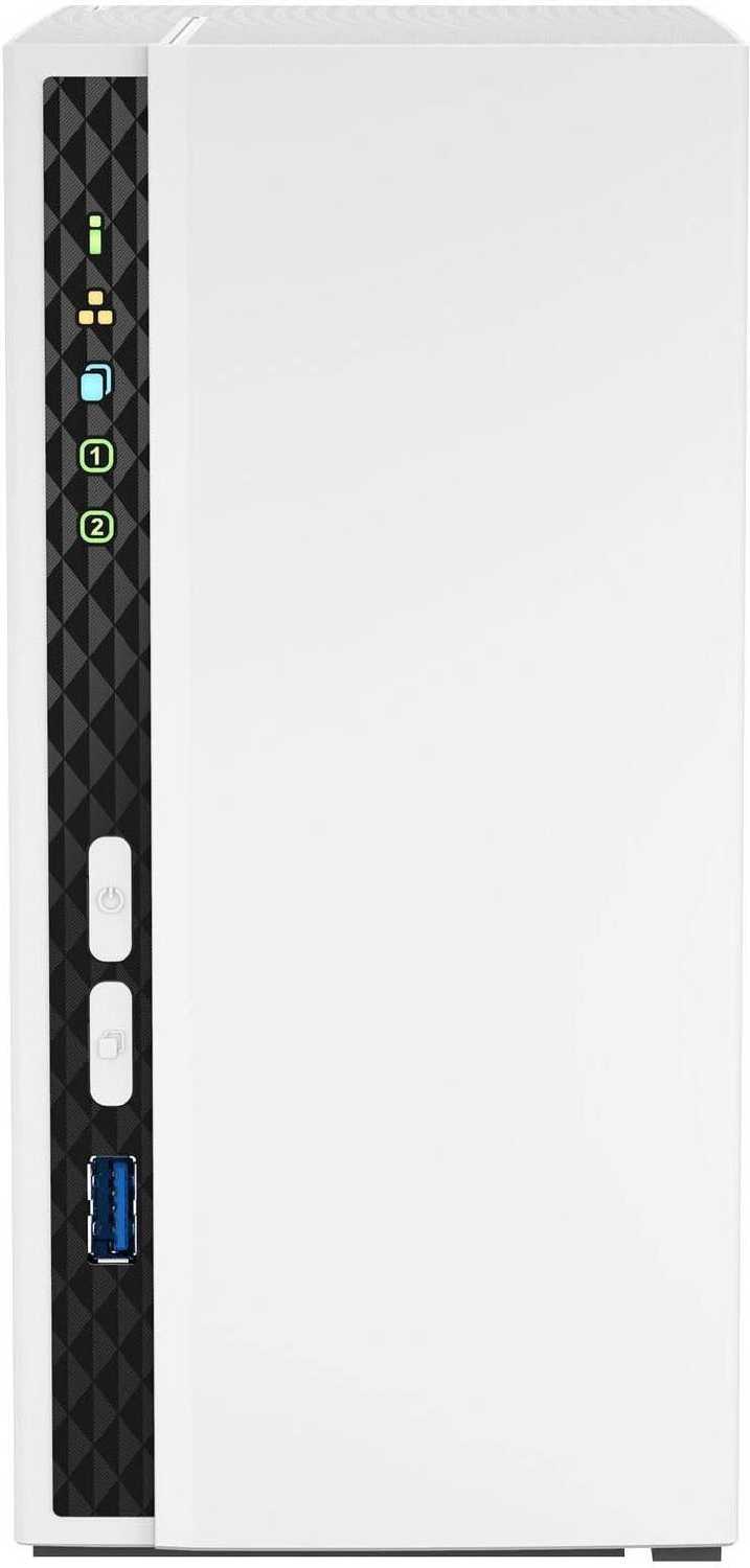 NAS QNAP TS-233 2 HDD trays, ARM 4-core Cortex-A55 2.0GHz, ram 2 GB, 1x1GbE, 2xUSB 2.0 port, 1xUSB 3.2 Gen 1 фотография 1