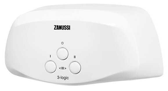 Проточный электрический водонагреватель Zanussi 3-logic 5,5 S, душ фотография 7
