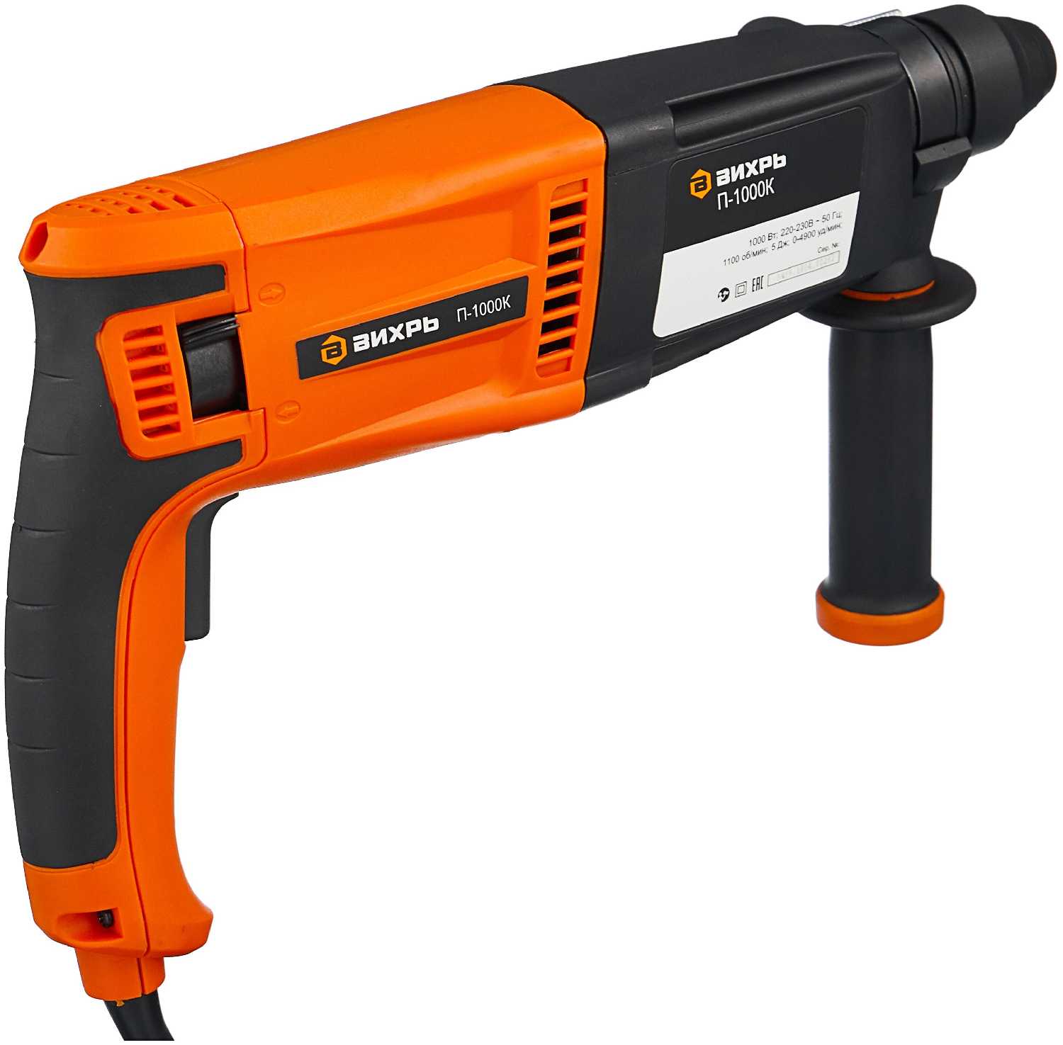 Перфоратор ВИХРЬ П-1000К 2020, 1000 Вт фотография 2