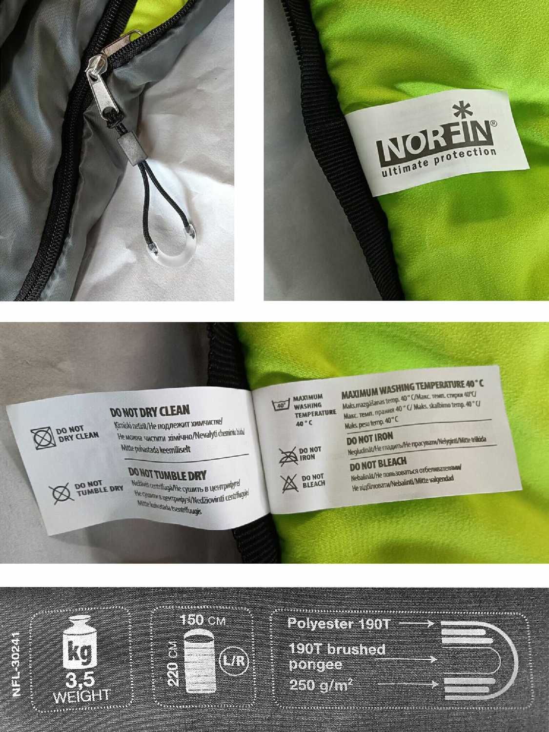 Мешок-одеяло спальный Norfin ALPINE COMFORT DOUBLE 250 фотография 3