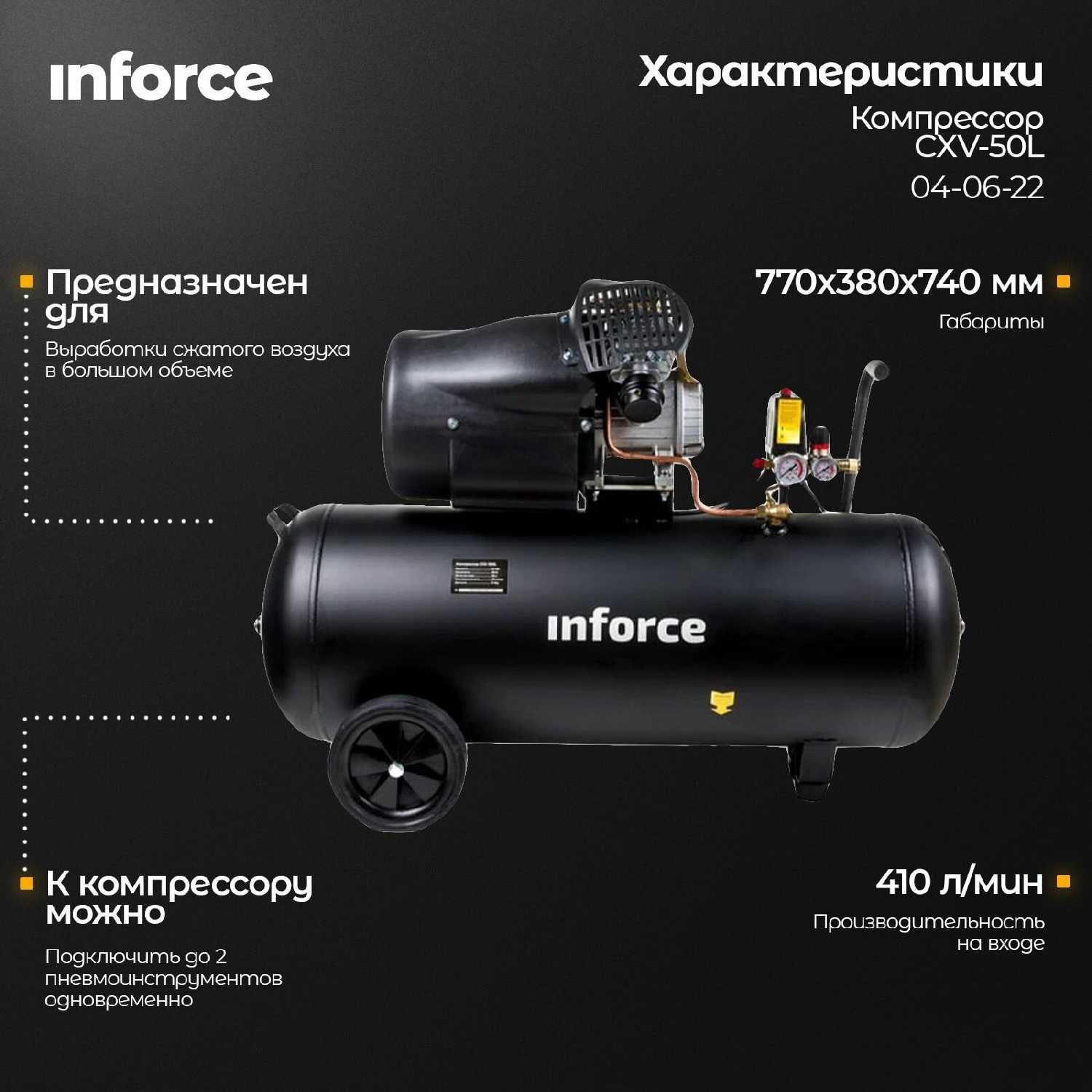 Компрессор Inforce CXV-50L (04-06-22) фотография 6