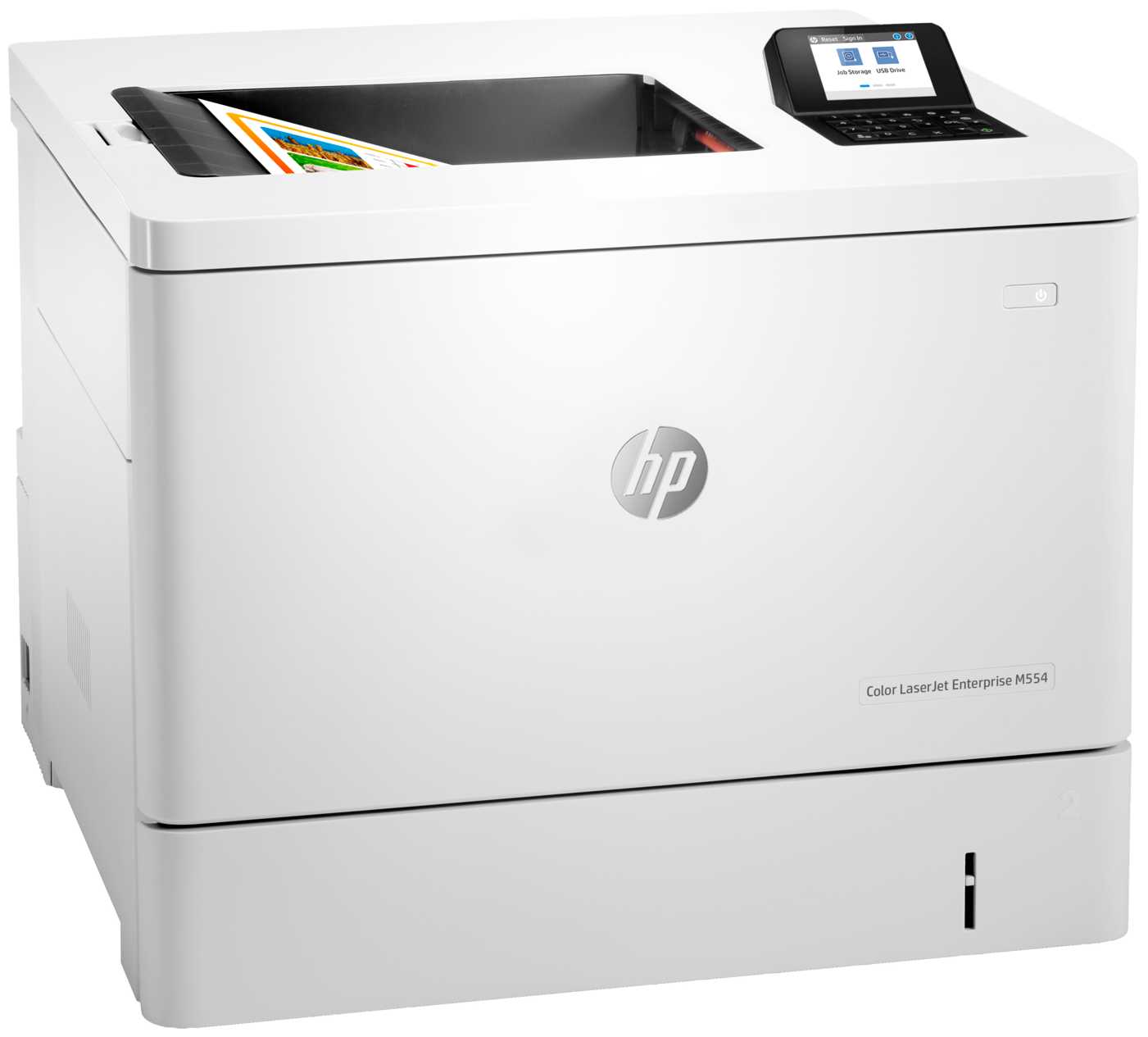 Принтер лазерный HP Color LaserJet Enterprise M554dn фотография 2