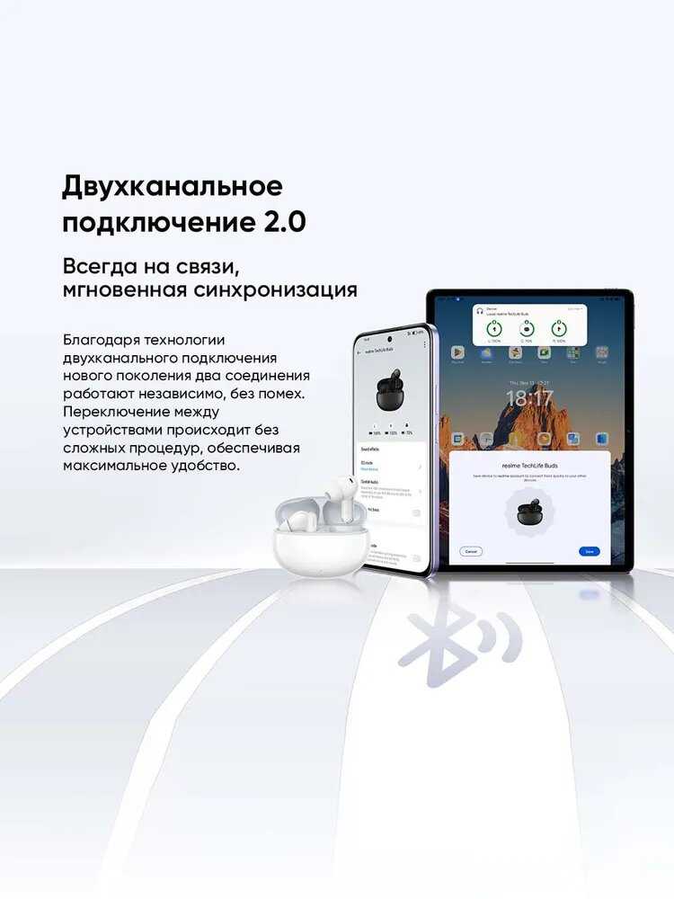 Беспроводные наушники realme TechLife Buds фотография 5