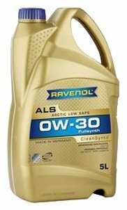 Синтетическое моторное масло RAVENOL Arctic Low SAPS ALS SAE 0W-30 фотография 2