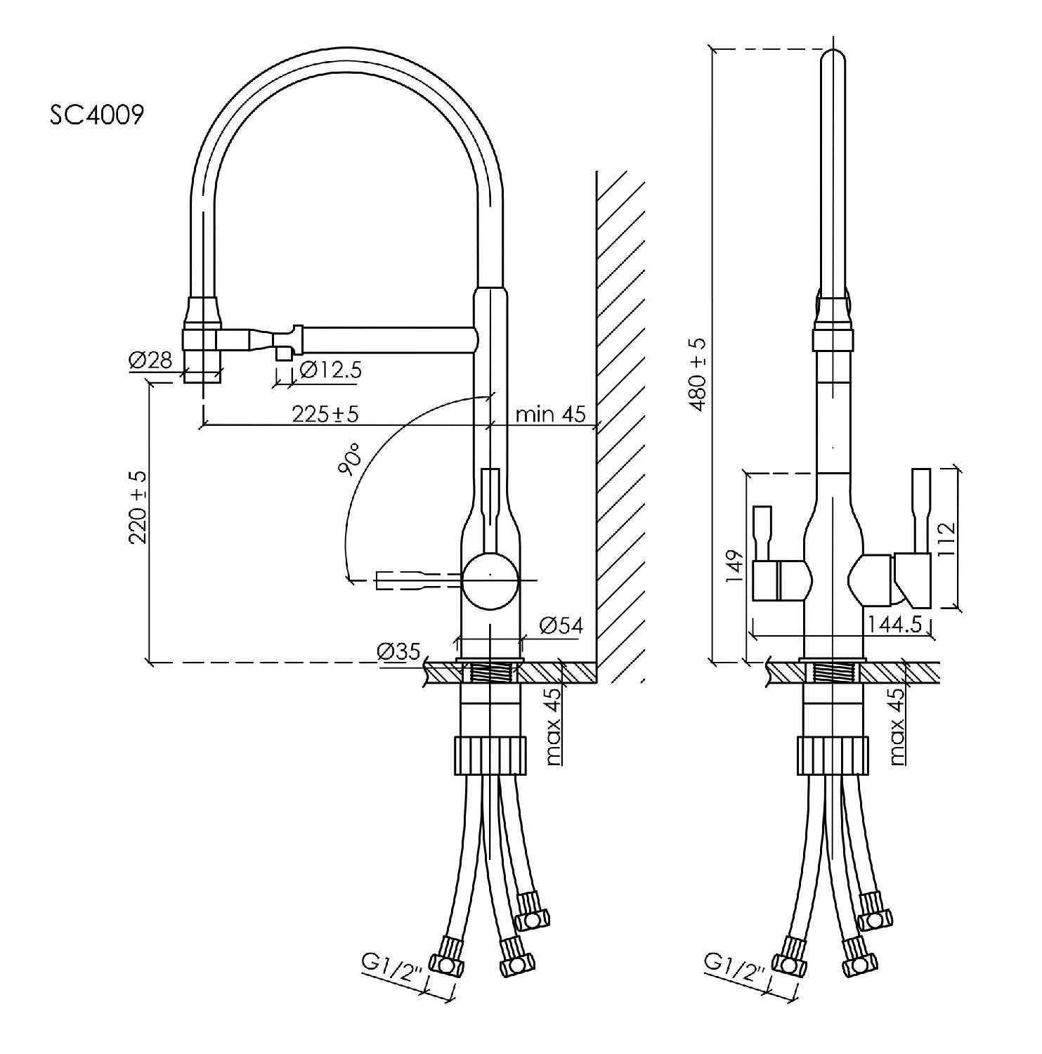 Смеситель для кухни Sancos Garda с подключением фильтра (SC4009CH) фотография 6