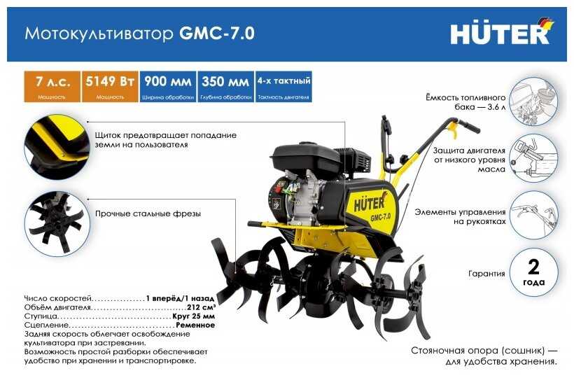 Культиватор Huter GMC-7.0 фотография 12