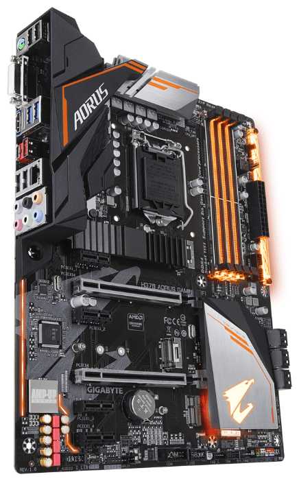 Материнская плата GIGABYTE H370 AORUS GAMING 3 WIFI (rev. 1.0) фотография 1