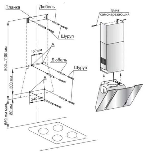 Наклонная вытяжка GEFEST ВО 3603 К53 фотография 1