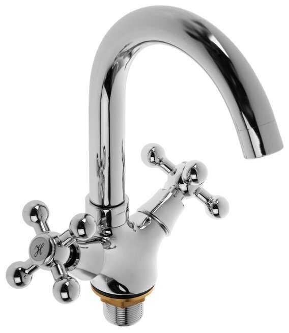 Смеситель для раковины (умывальника) Accoona H71 A9671, вентильный