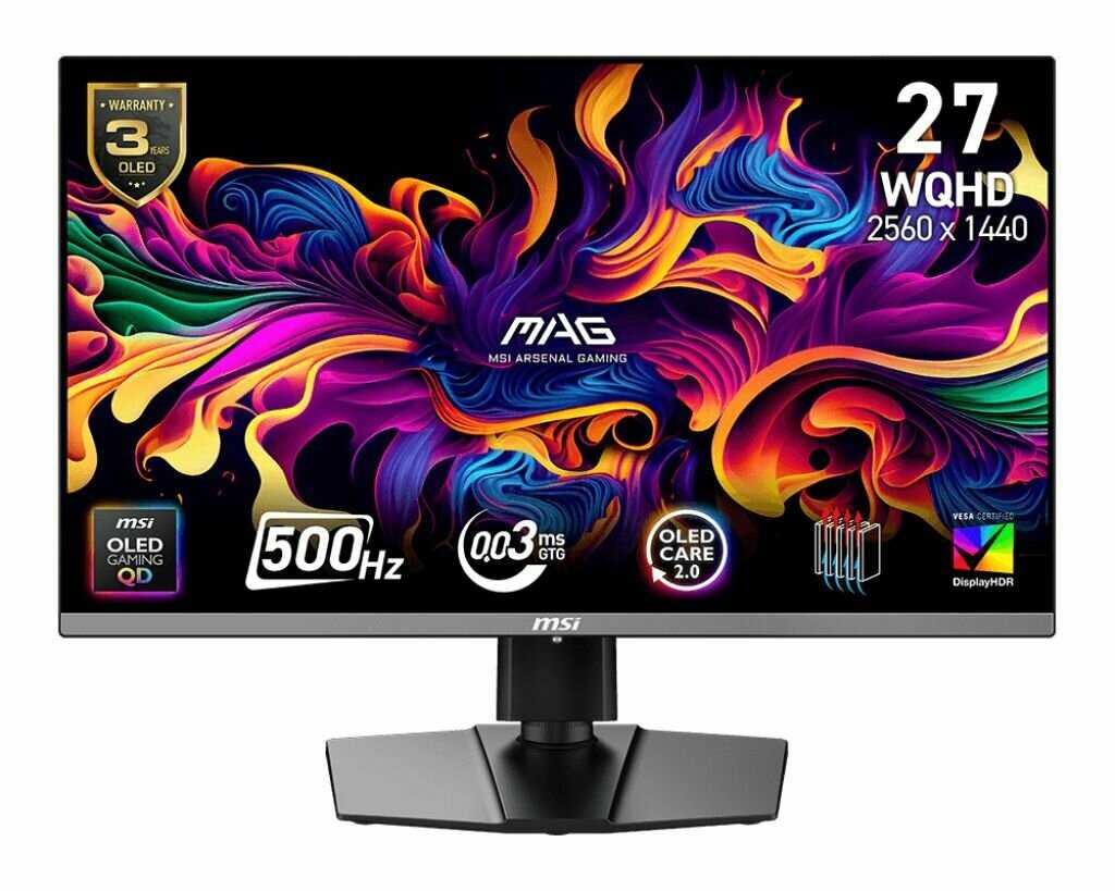 Монитор MSI MAG 272QP QD-OLED X50 фотография 2
