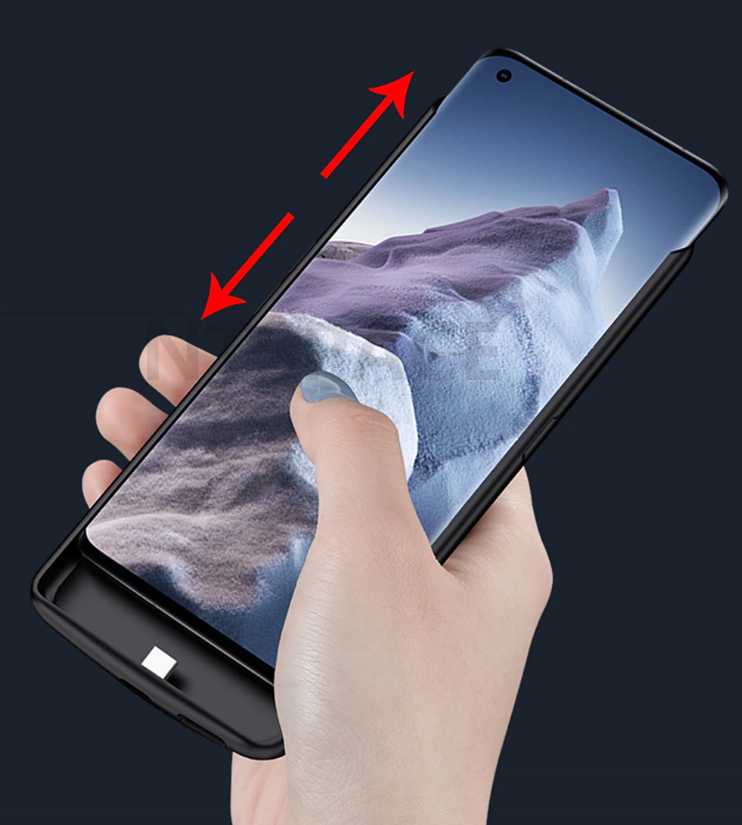 Чехол-бампер MyPads со встроенной батареей 6800 mAh (для Redmi Note 8 Pro) фотография 3