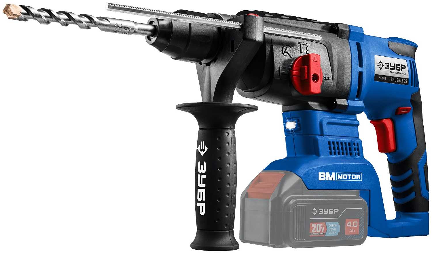 Перфоратор аккумуляторный ЗУБР Профессионал PB-260 (20В без АКБ, в коробке)