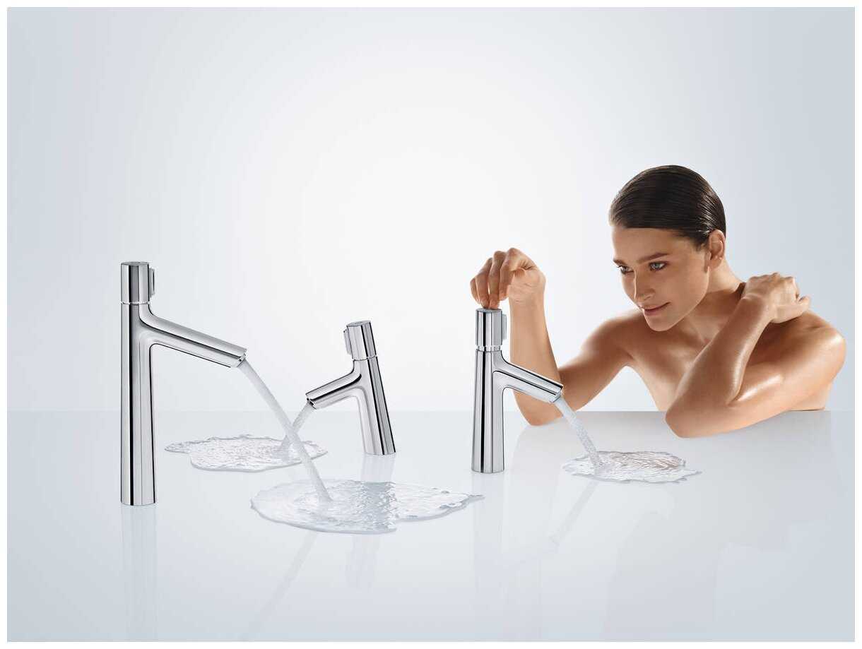 Смеситель для раковины (умывальника) hansgrohe Talis Select S 72041000, нажимной фотография 5