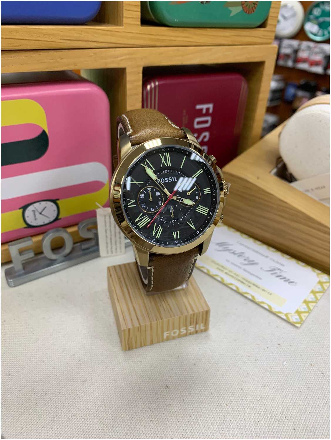 Часы американские наручные мужские кварцевые на ремне Fossil FS5062 фотография 6
