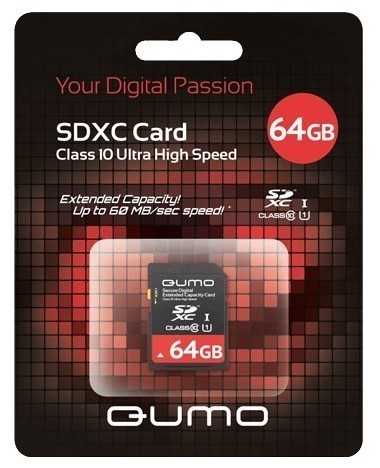 Карта памяти Qumo SDXC Class 10 UHS Class 1 фотография 2