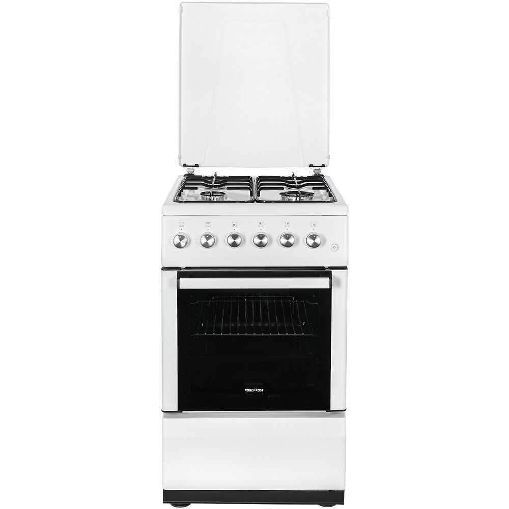 Газовая плита NORDFROST GG 5061 W (50 литров, авторозжиг конфорок, газ-контроль духовки) фотография 14