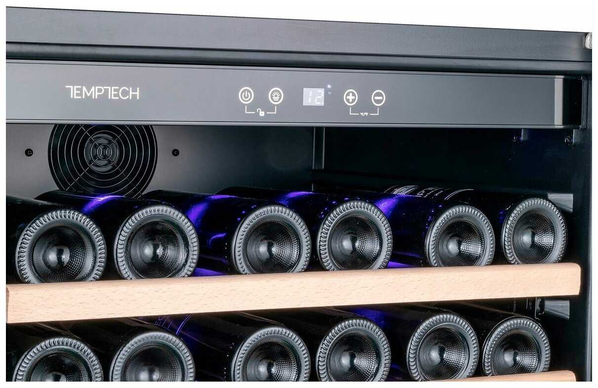 Встраиваемый винный шкаф TEMPTECH WPQ60SCS фотография 6