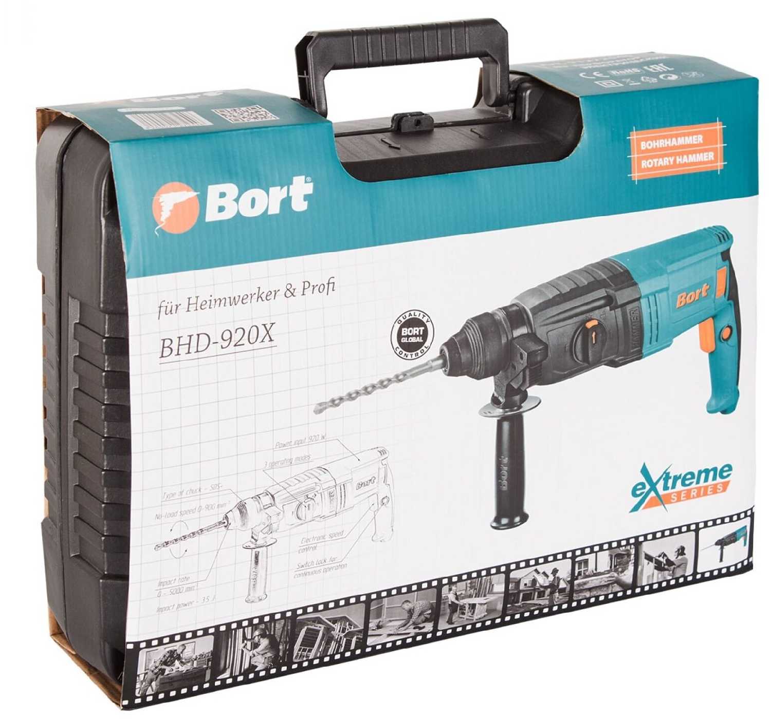 Перфоратор Bort BHD-920X (920 Вт) фотография 8