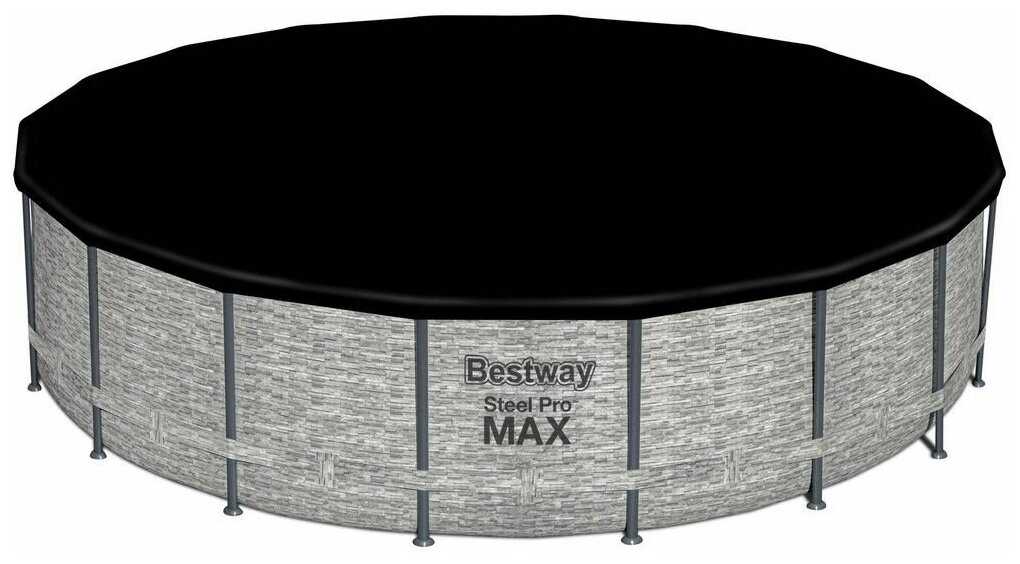Каркасный бассейн Bestway 5618Y (549х122 см), с картриджным фильтром, лестницей и защитным тентом фотография 2