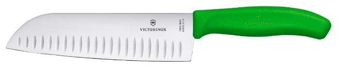 Нож сантоку VICTORINOX Swiss classic, блистер, лезвие 17 см фотография 1