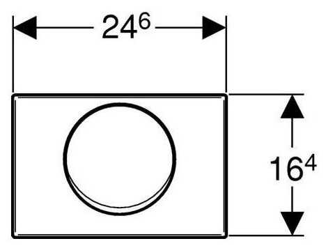 Кнопка смыва Geberit Mambo (115.751.00.1) фотография 5