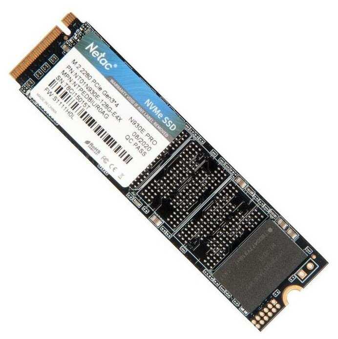 SSD NETAC NT01N930E [M.2 2280 NVMe 128GB] [NT01N930E-128G-E4X] фотография 7